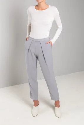 WOVEN SLOUCH PLEAT PANT